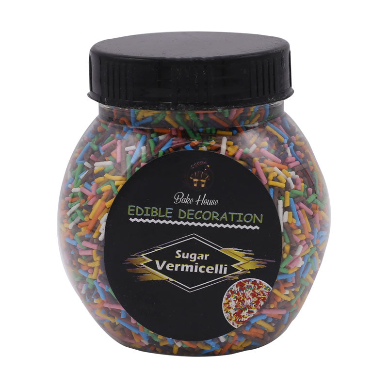 Edible Cake Decorating Vermicelli 200g Pack (Multi Color)