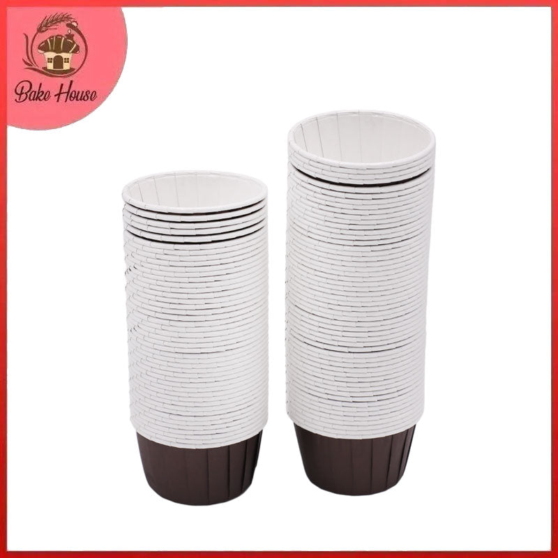 100 Pcs Paper Foil Cupcake Liner