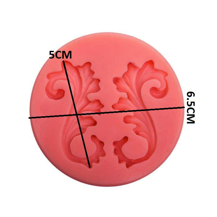 2 Side Cake Border Silicone Fondant Mold