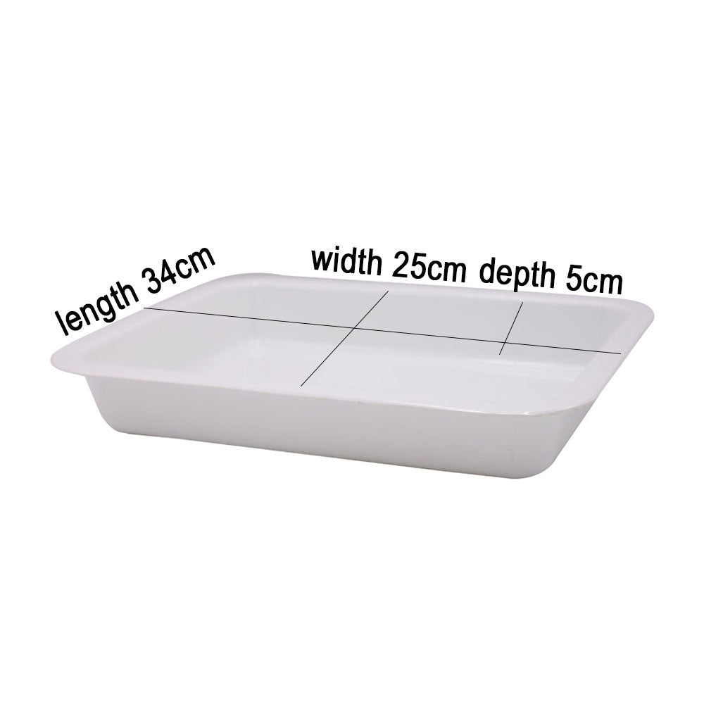 Melamine Deep Rectangle Serving Tray White