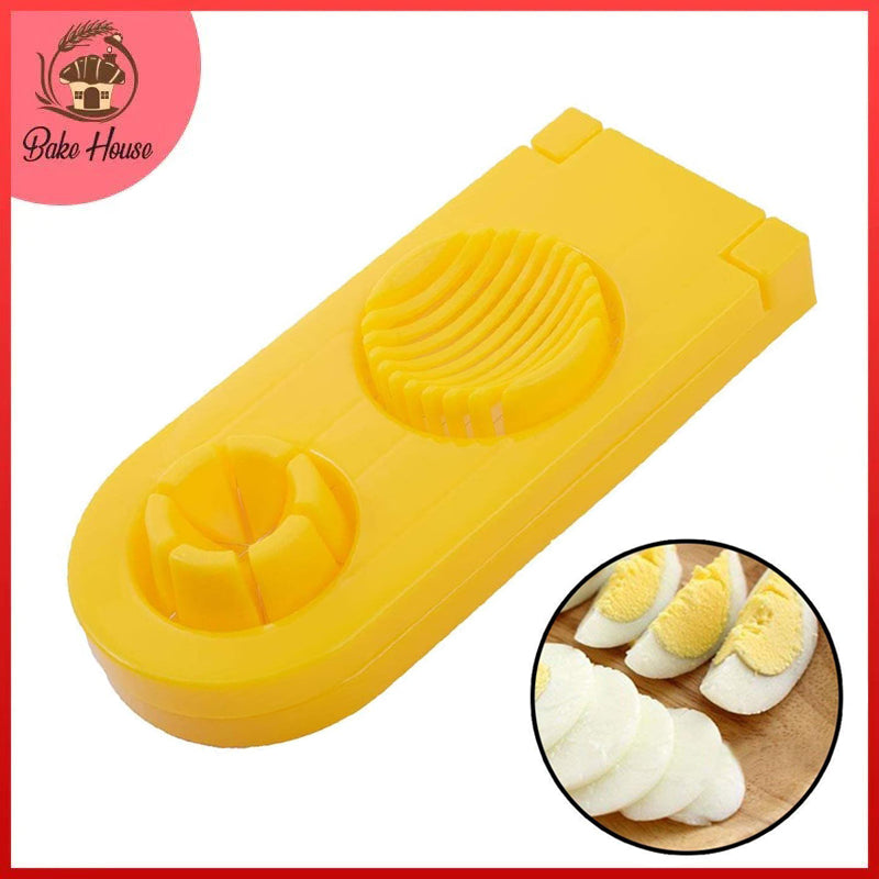 2 in 1 Plastic & Stainless Steel Cutter Egg Slicer
