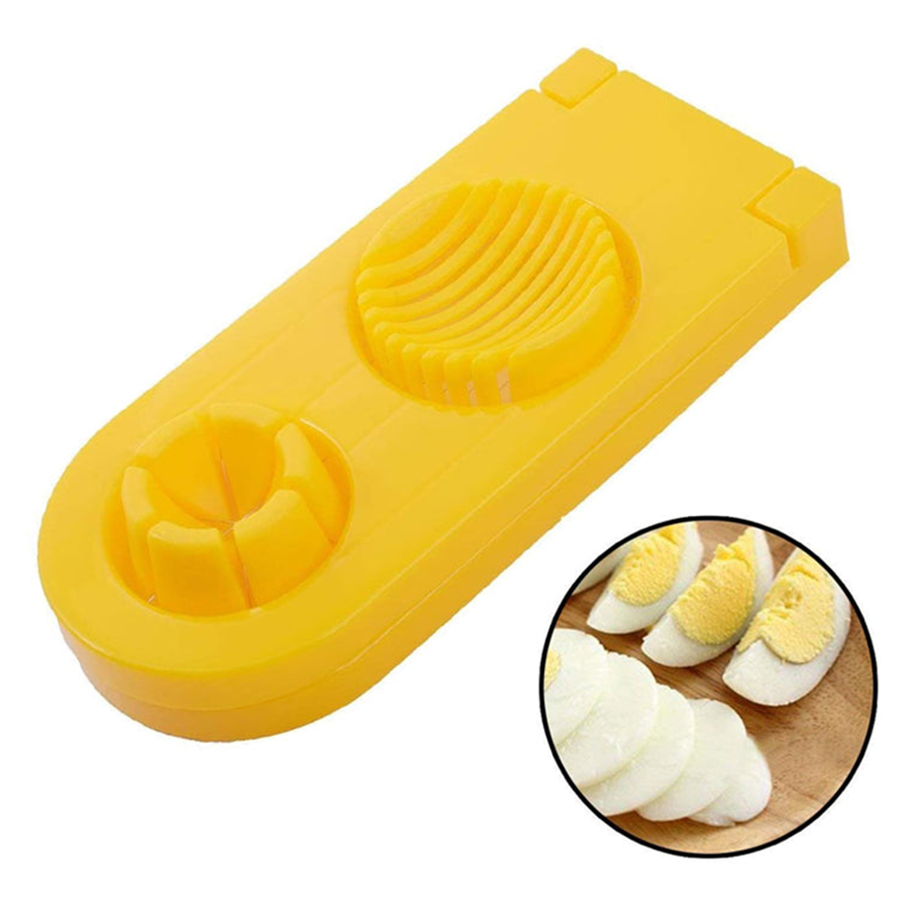 2 in 1 Plastic & Stainless Steel Cutter Egg Slicer