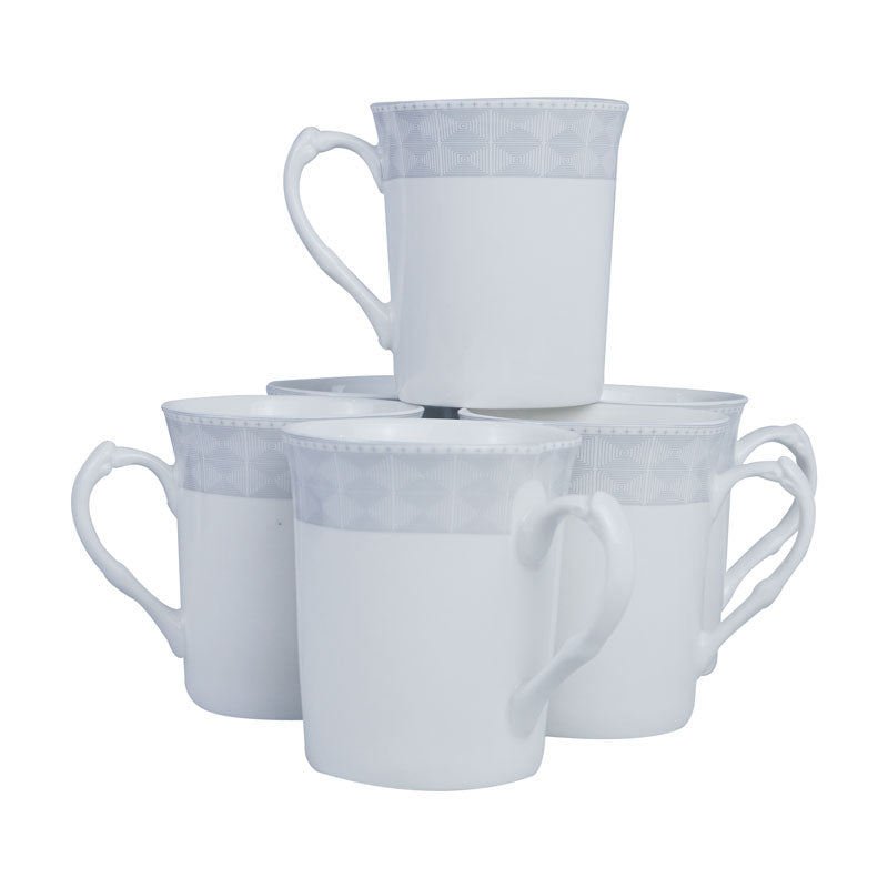 Tea, Milk And Coffee Drinking Mugs 6 Pcs Set (Design 03)