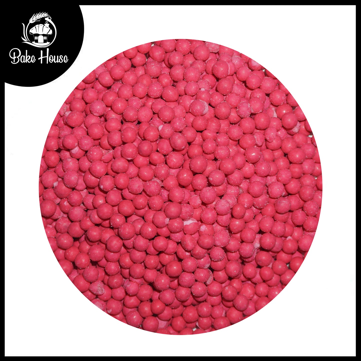 Bake House Deep Pink Pearl Edible Sprinkles
