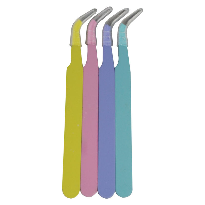 Sugarcraft And Multipurpose Curved Tweezers 4 Pcs Pack