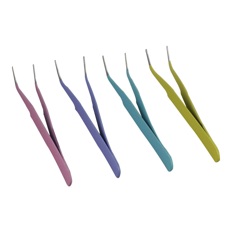 Sugarcraft And Multipurpose Curved Tweezers 4 Pcs Pack
