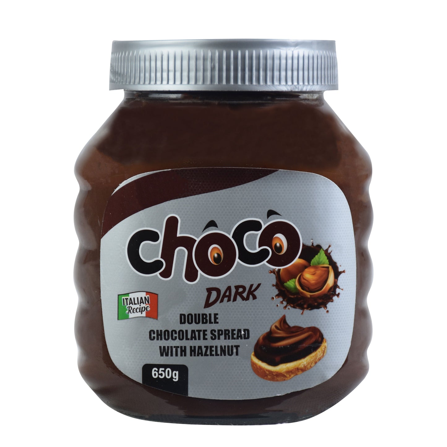 Milkyz Food Choco Dark Double Chocolate Spread With Hazelnut 650g Jar Bottle