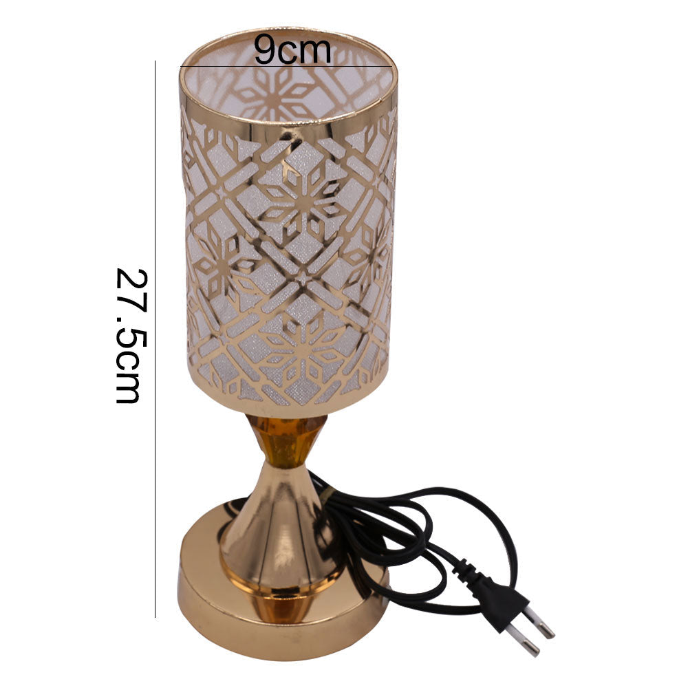Snowflake Pattern 3 Colors Changing Side Table lamp 9cm