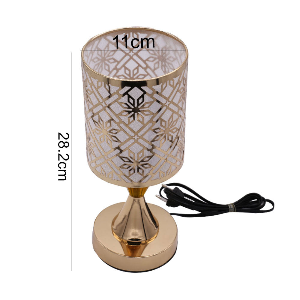 Snowflake Pattern 3 Colors Changing Side Table lamp 11cm