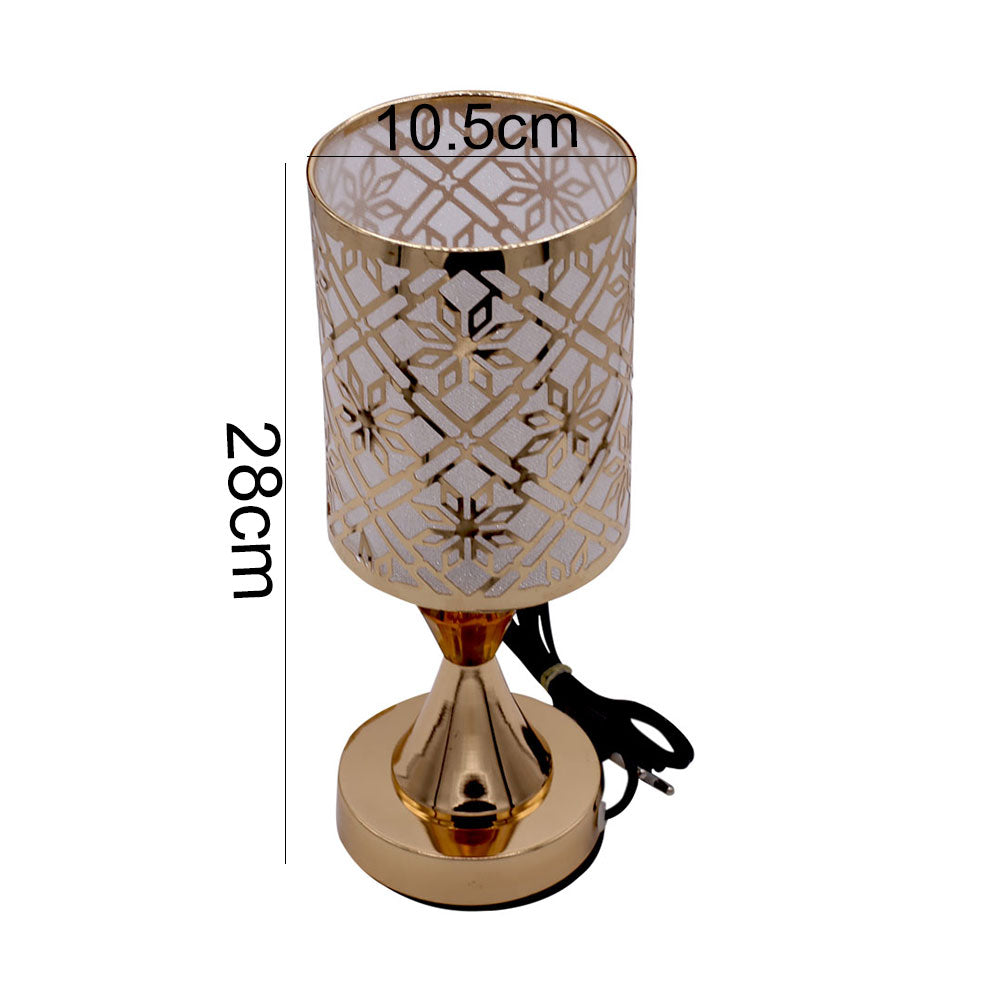 Snowflake Pattern 3 Colors Changing Side Table lamp 10.5cm