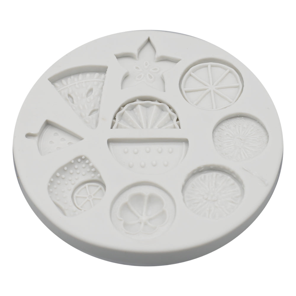 Fruit Slices Silicone Fondant Mold 10 Cavity