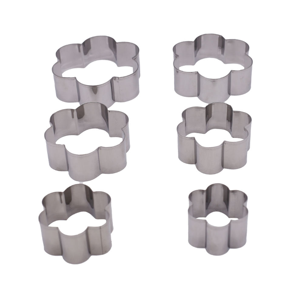 Blossom Flower Cookie Cutter Stainless Steel 6Pcs Set