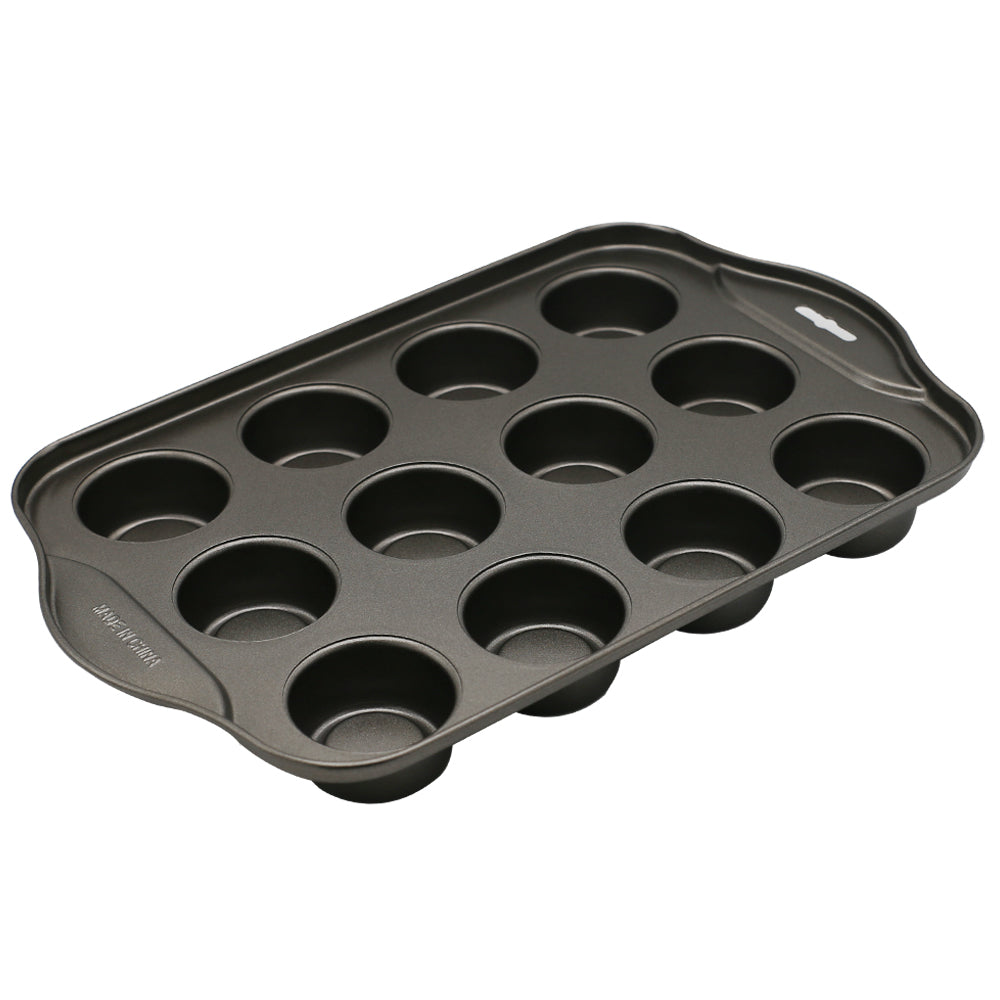 Round Shape Mini Cheese Cake Pan 12 Cavity Non Stick