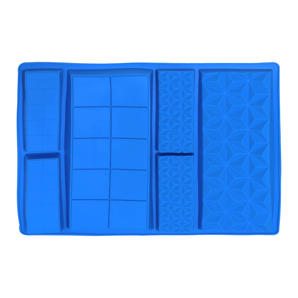 3 Design Silicone Chocolate Bar Mold 6 Cavity