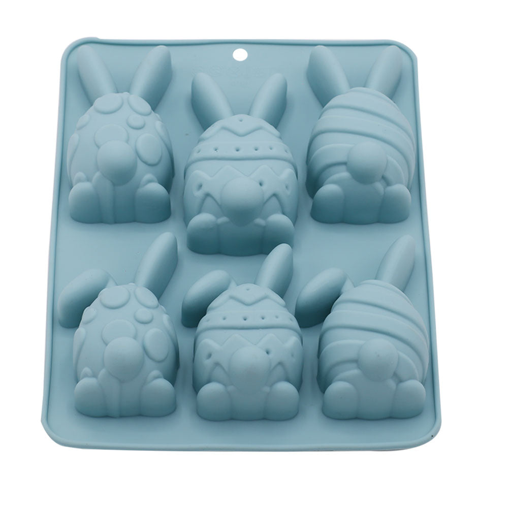 Easter Egg With Ears Silicone Mold 6 Cavity