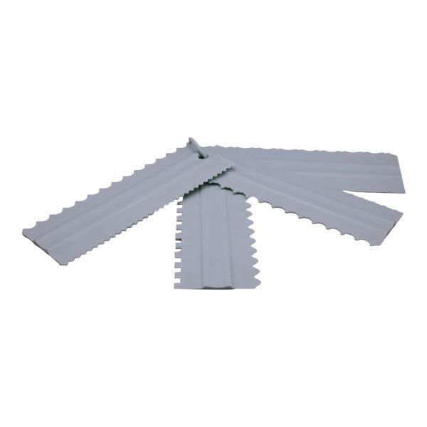 Plastic Double Sided Cake Edges Decorating Comb 4 Pcs Set Small Size