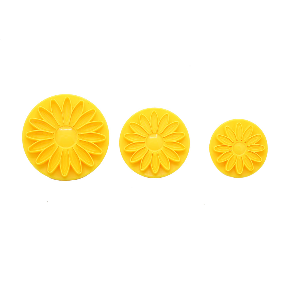 Extra Large Sunflower Fondant Plunger Cutter 3Pcs Set
