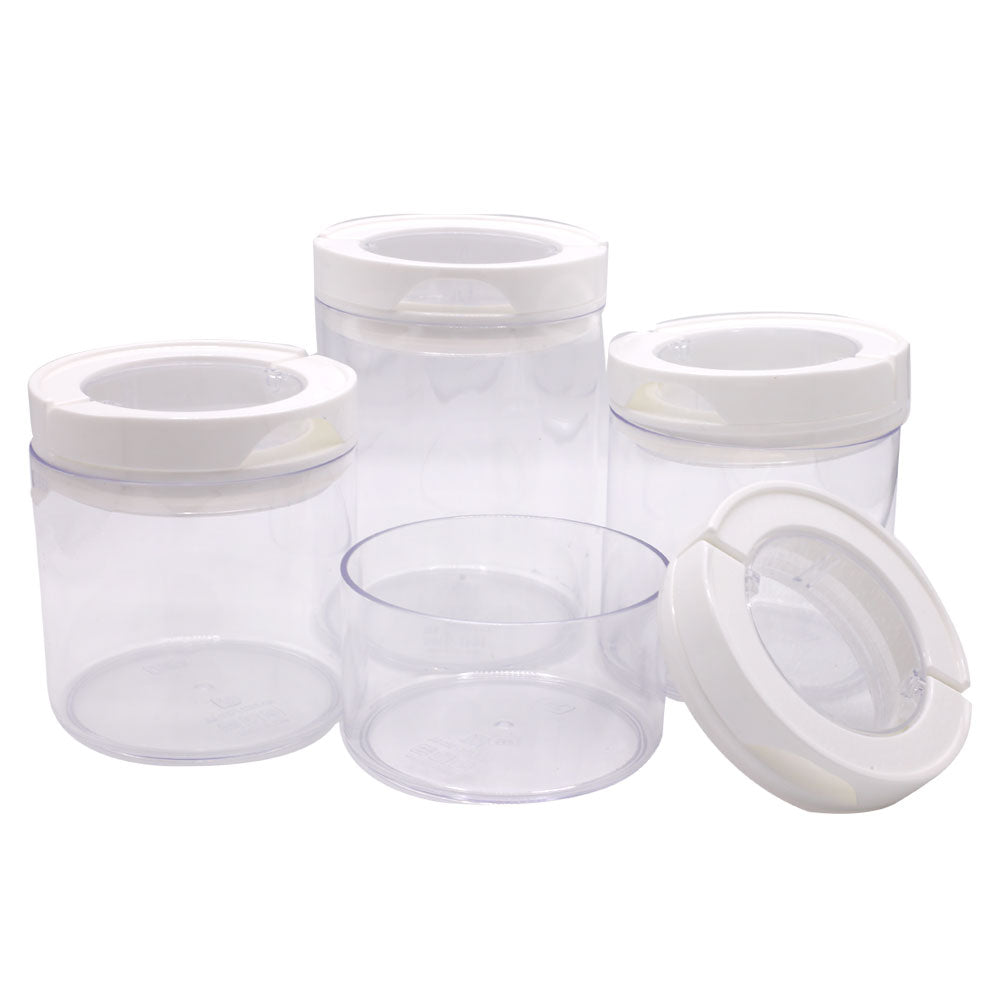 Acrylic Airtight Canister 4 Pcs Set