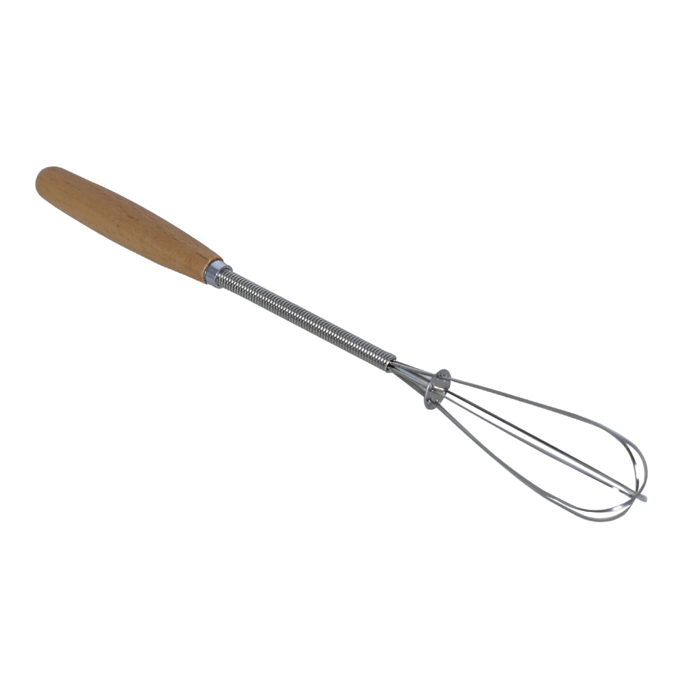 Mini Hand Whisk Stainless Steel With Wood Handle