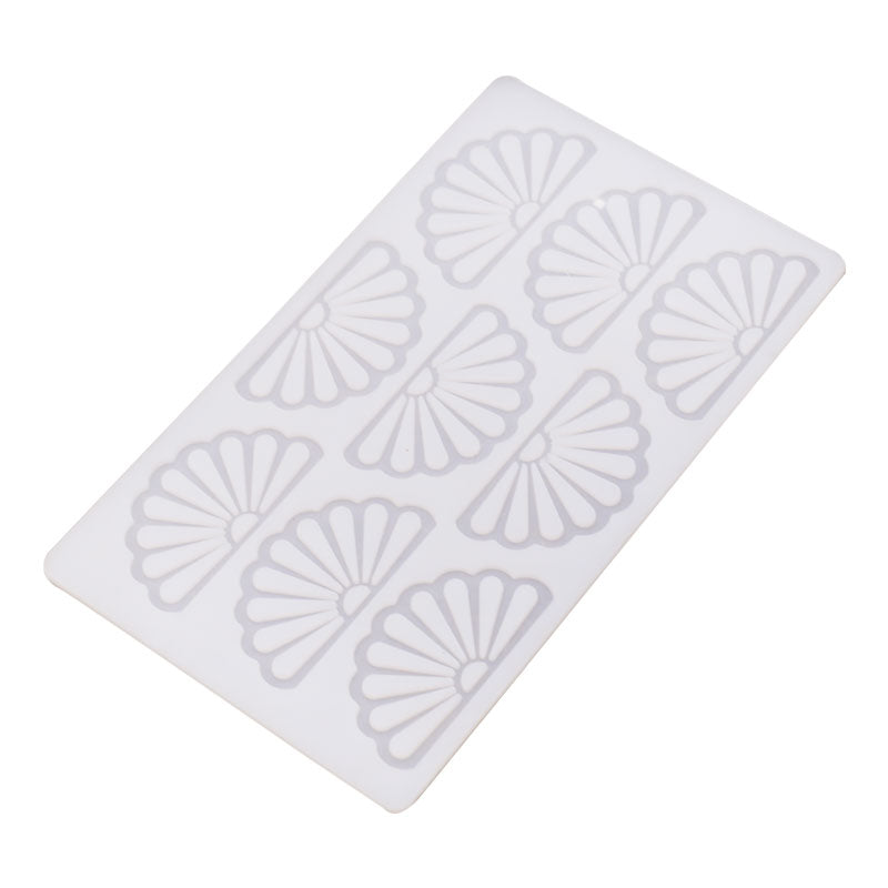 Silicon Mold Half Flower Shaped Garnishing Sheet for Cake Decoration