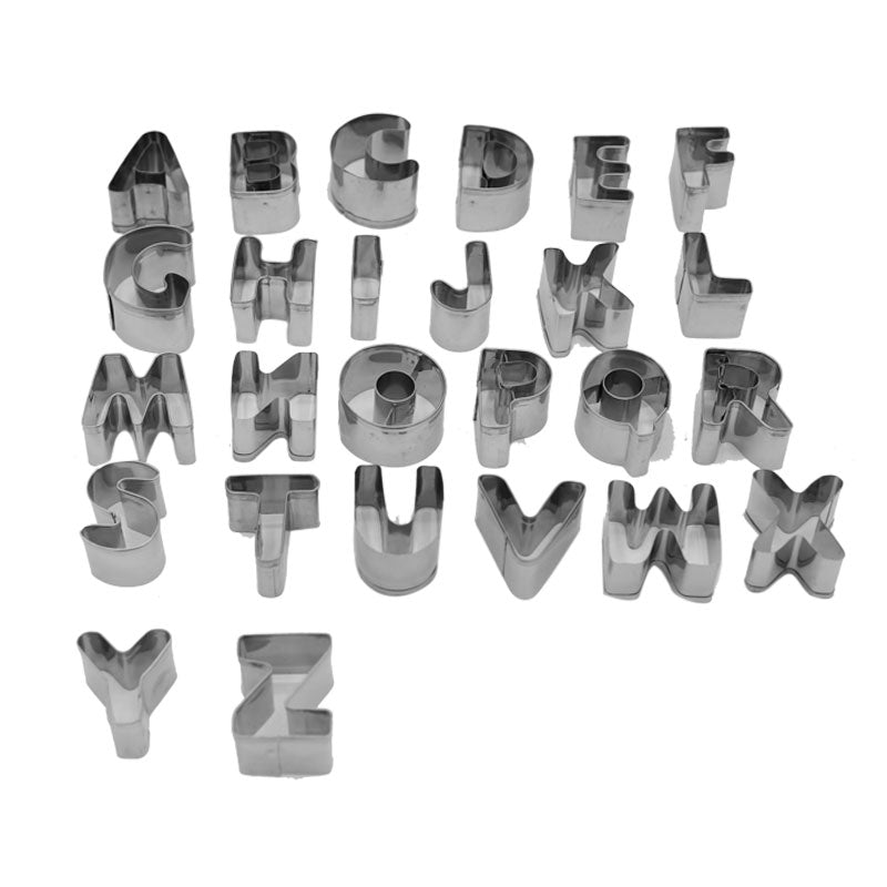 A to Z UpperCase Alphabet Stainless Steel Cookie Cutter