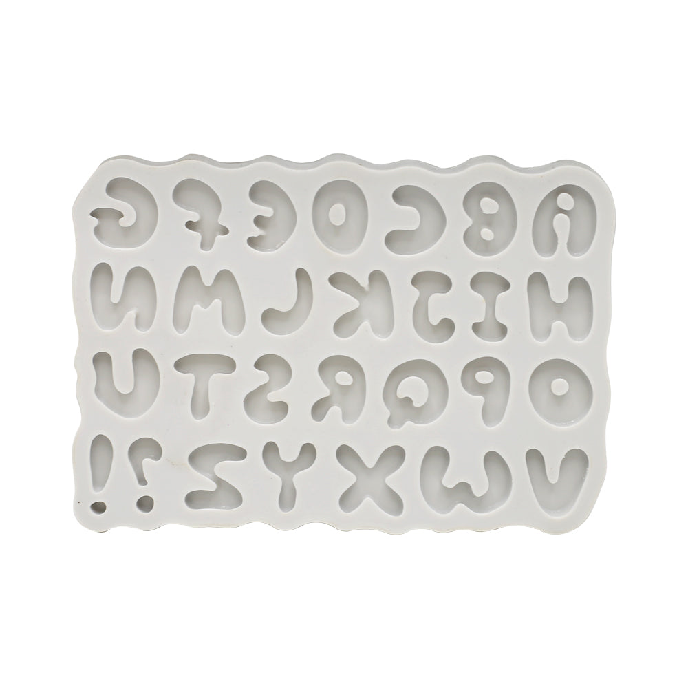 Uppercase Alphabet Silicone Fondant Mold 28 Cavity