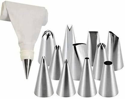 15Pcs Cake Decorating Nozzle Set With Reusable Piping Bag