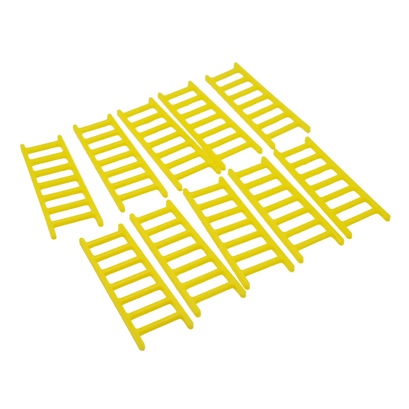 Mini Yellow Ladder Cake Plastic 10pcs Set
