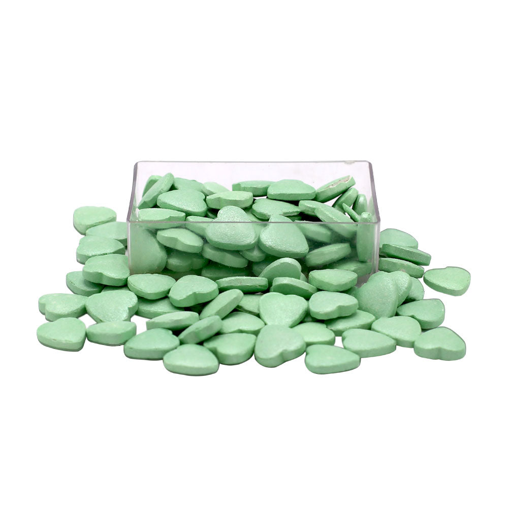 Light Green Hearts Edible Sprinkle 30g Pack