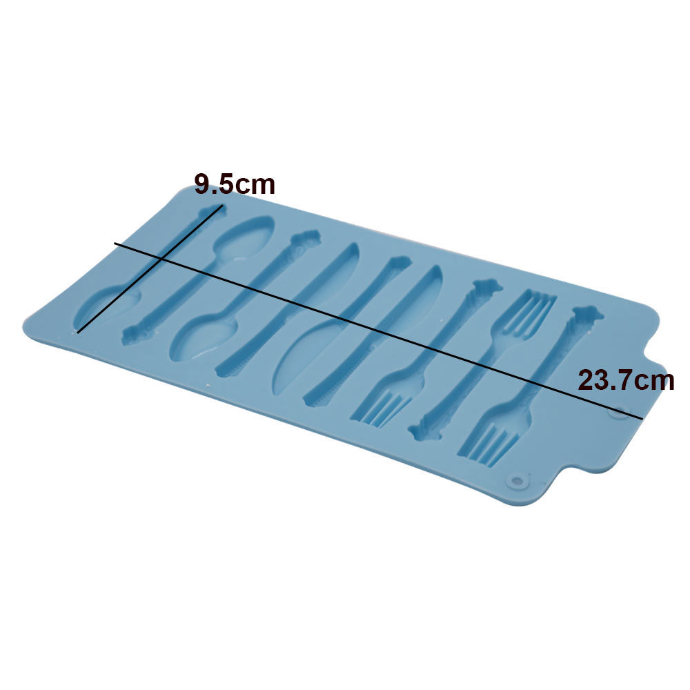 Spoon, Knife And Fork Silicone Mold 9 Cavity
