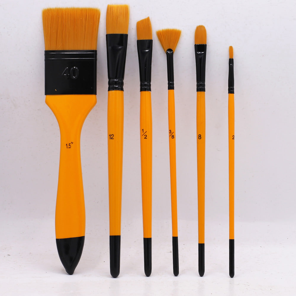 Artist Brushes 6 Pcs Set