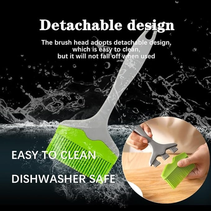 Silicone BBQ & Pastry Brush With Plastic Handle