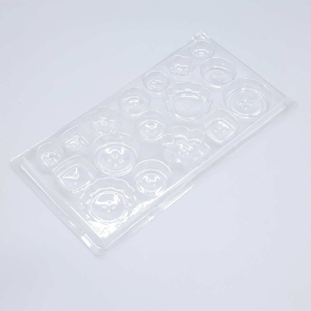 Button Acrylic And Chocolate Mold 18 Cavity