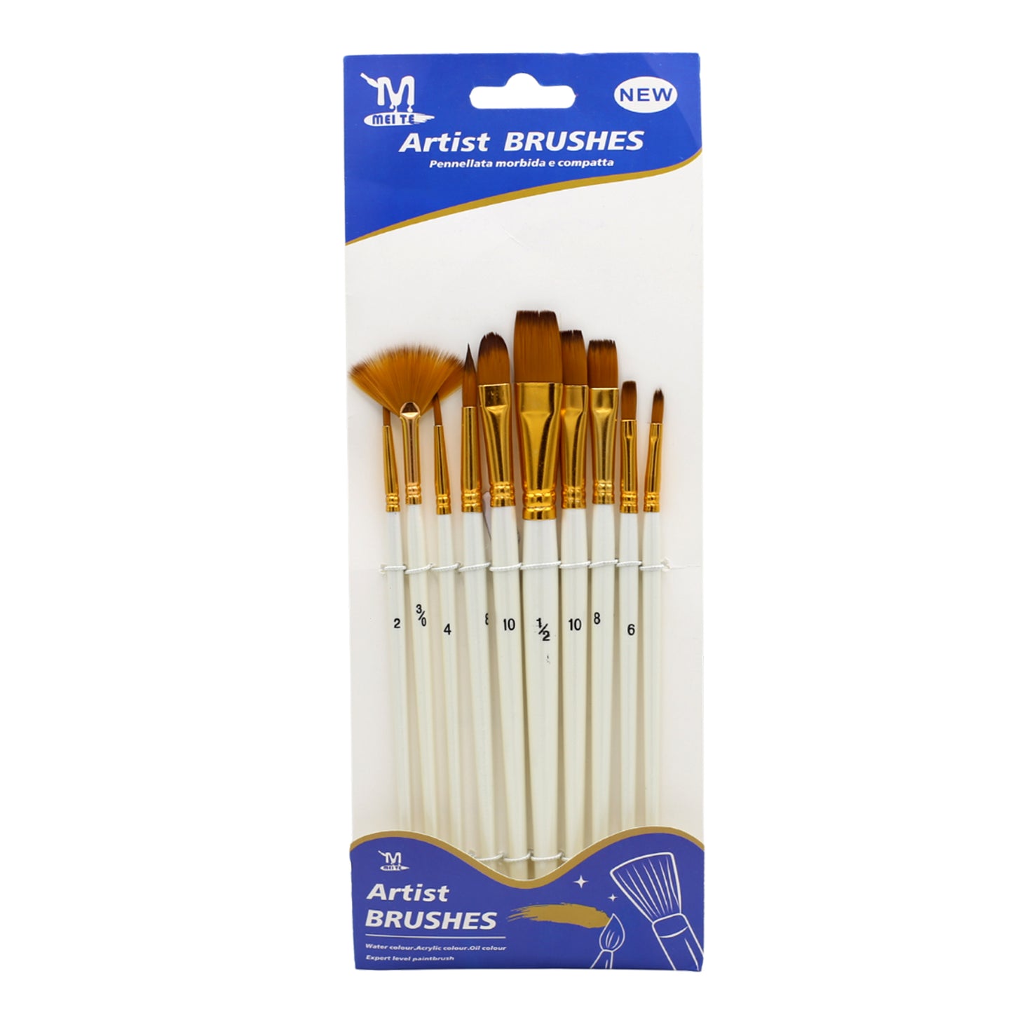 Artist Paint Brush 10Pcs Set