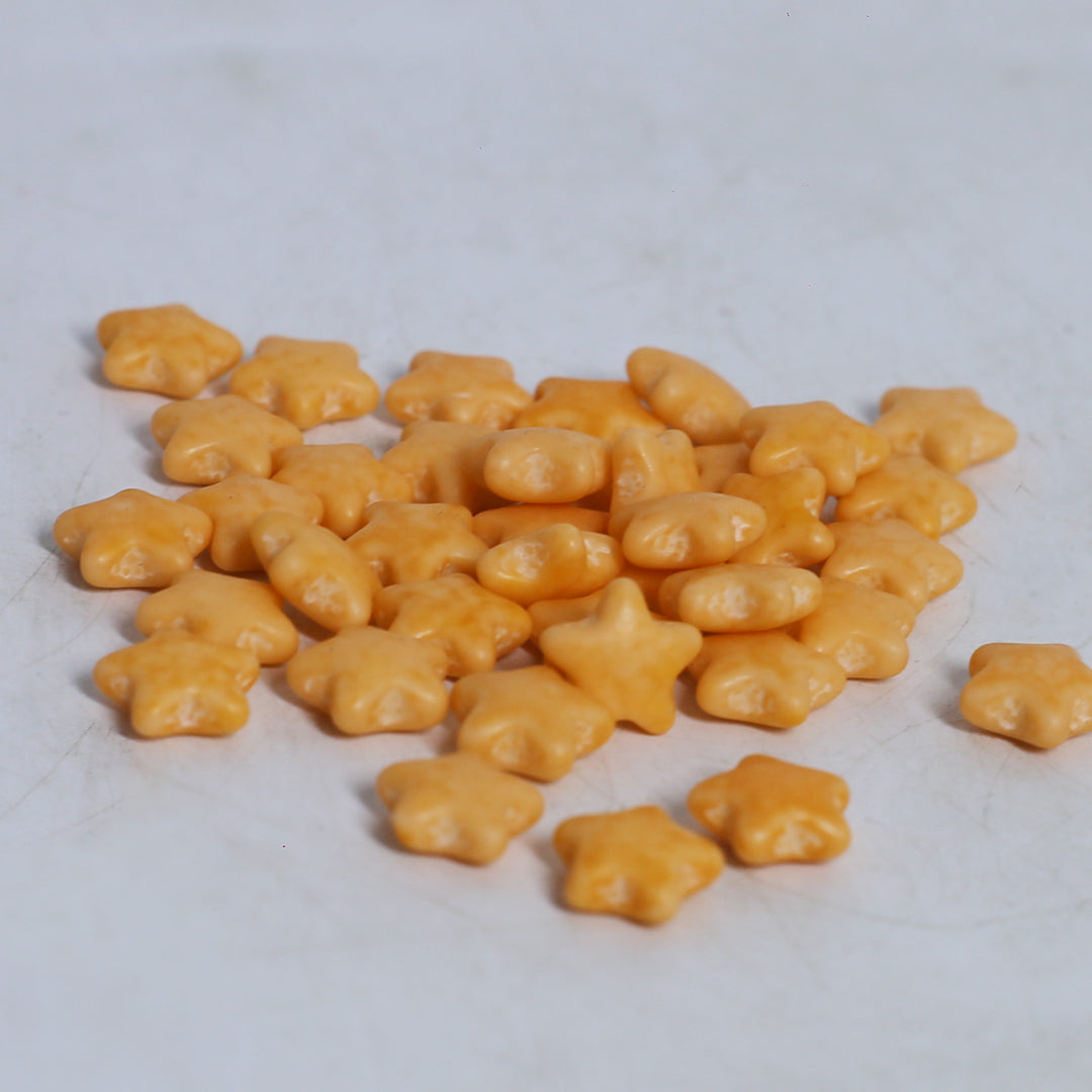 MR Bake 3D Orange Stars Edible Sprinkle – 90g Jar