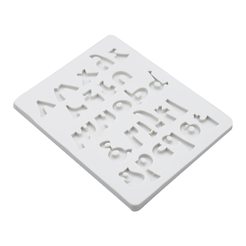 Lower Case Stylish Alphabets Silicone Fondant Mold 26 Cavity