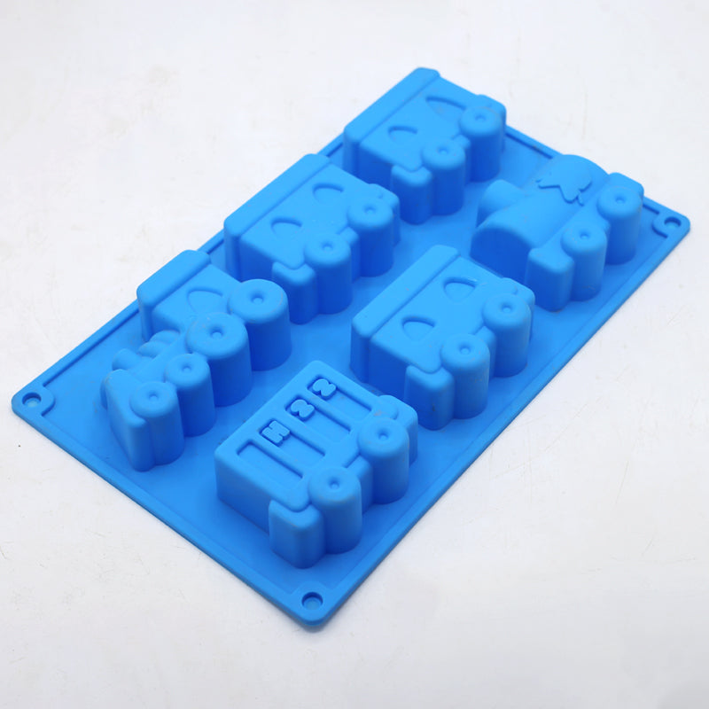Train Silicone Baking Mold 6 Cavity