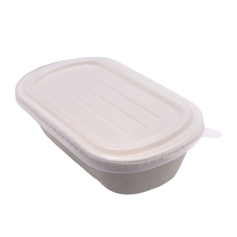 Sugarcane Bagasse Oval Lunch Box 750ml