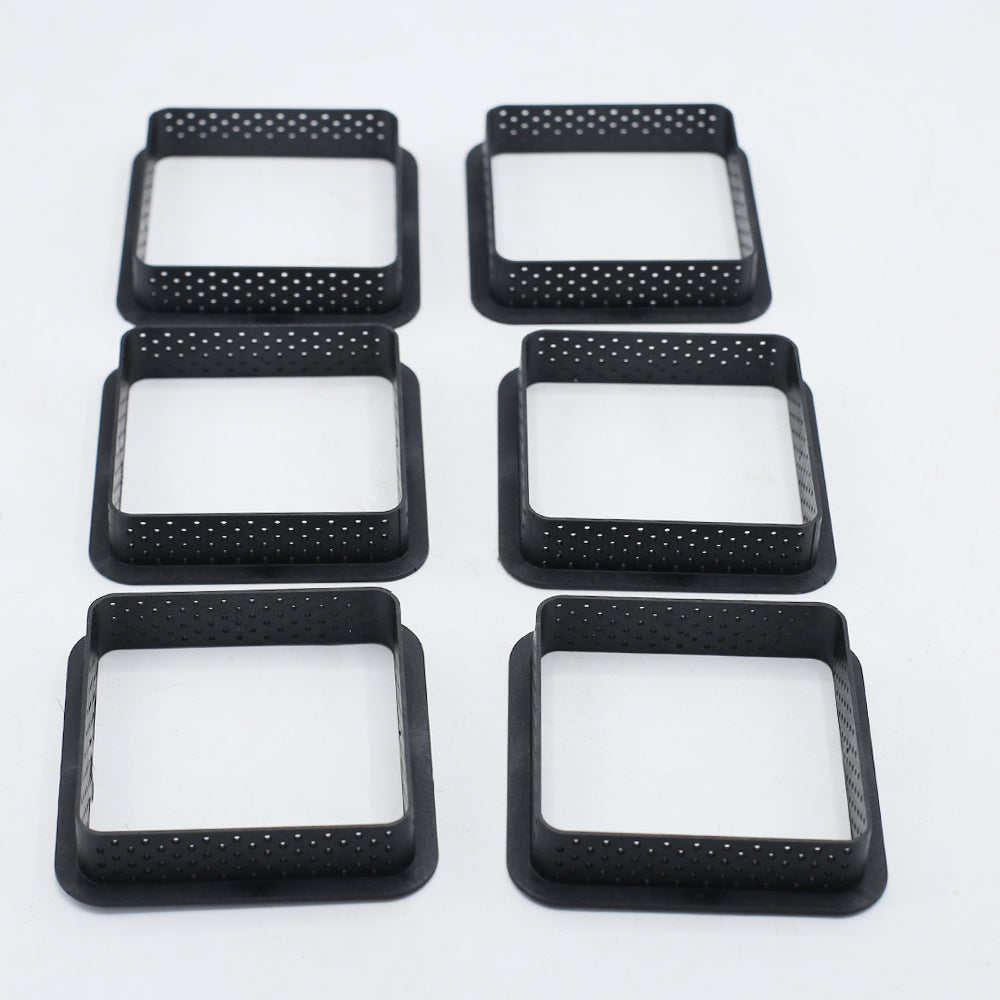 Square Tart Ringt 6pcs Set Plastic