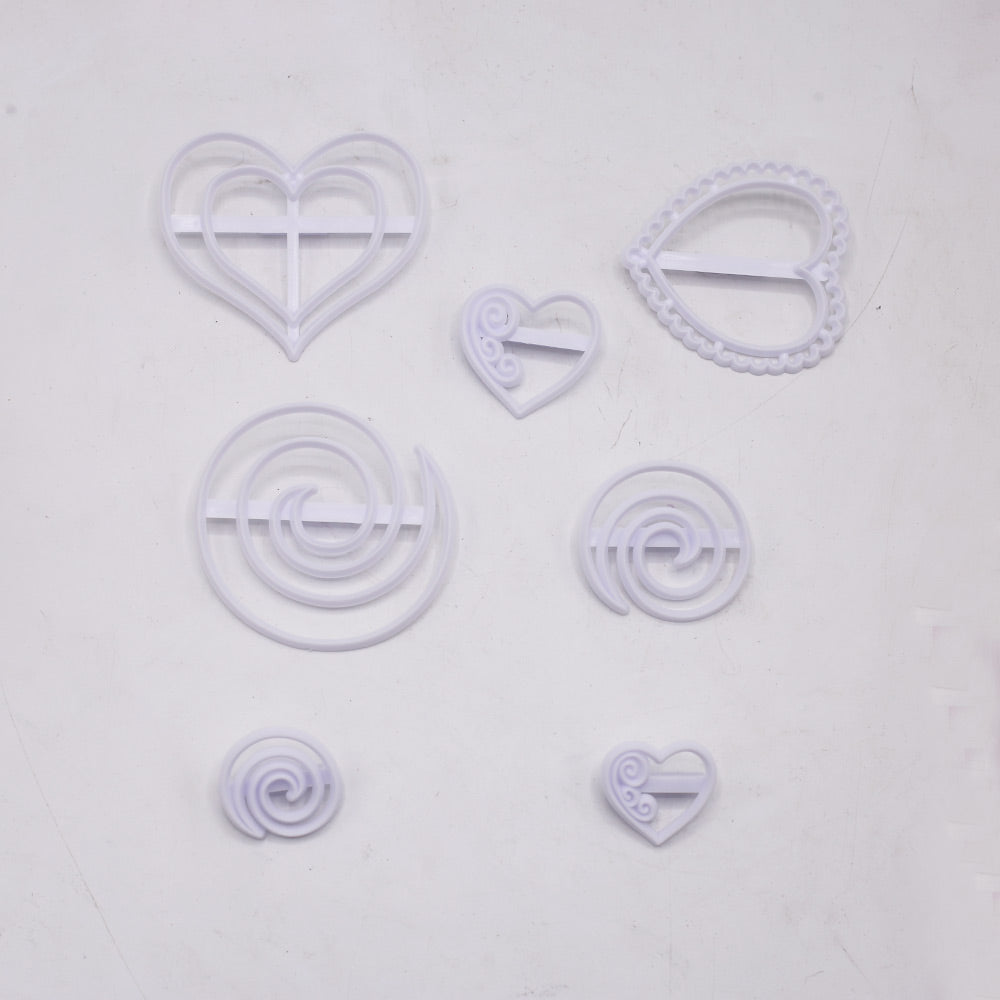 Hearts And Swirls Cutter 7 Pcs Set