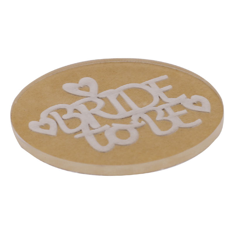 Bride To Be With Heart Fondant Stamp Plastic