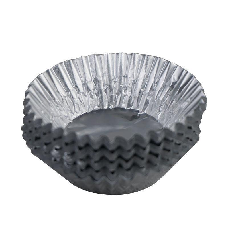 Silver 108 Pcs Aluminium Foil Baking Cupcake Muffin Liners, Wrappers
