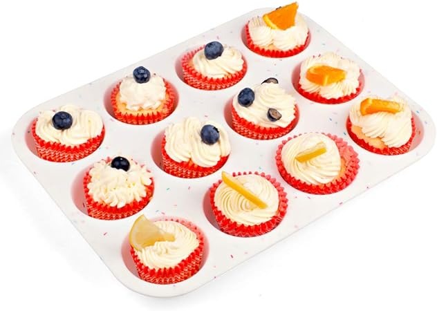Silicone Cupcake And Muffin Baking Tray 12 Cavity