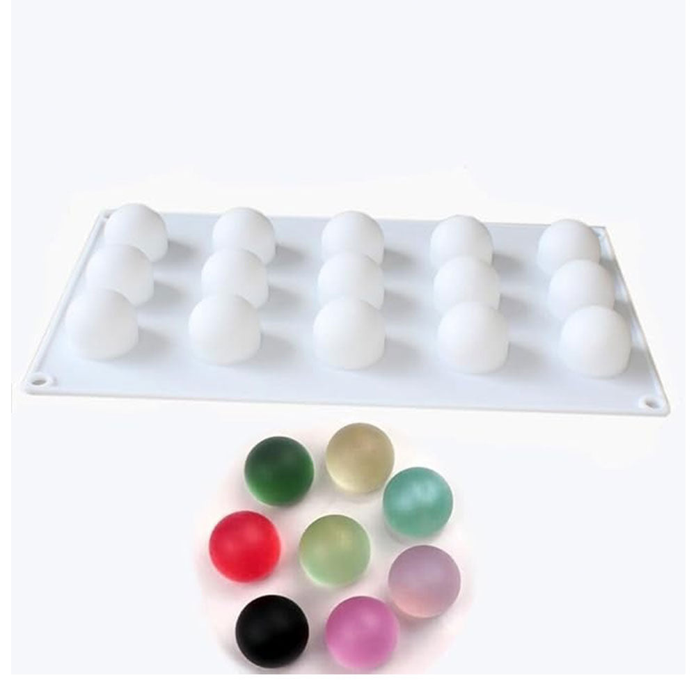 Round Silicone Chocolate Ball Mold 15 Cavity