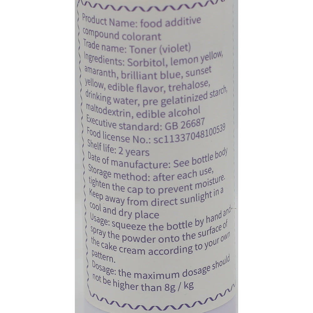 Violet Toner Food Decoration 70g