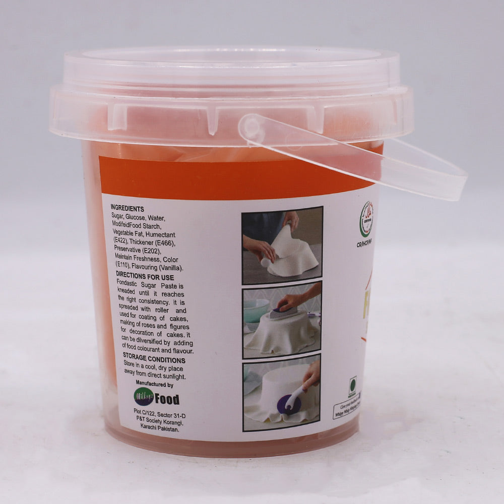 Milkyz Food Fondastic Orange Fondant Sugar Paste 250gm