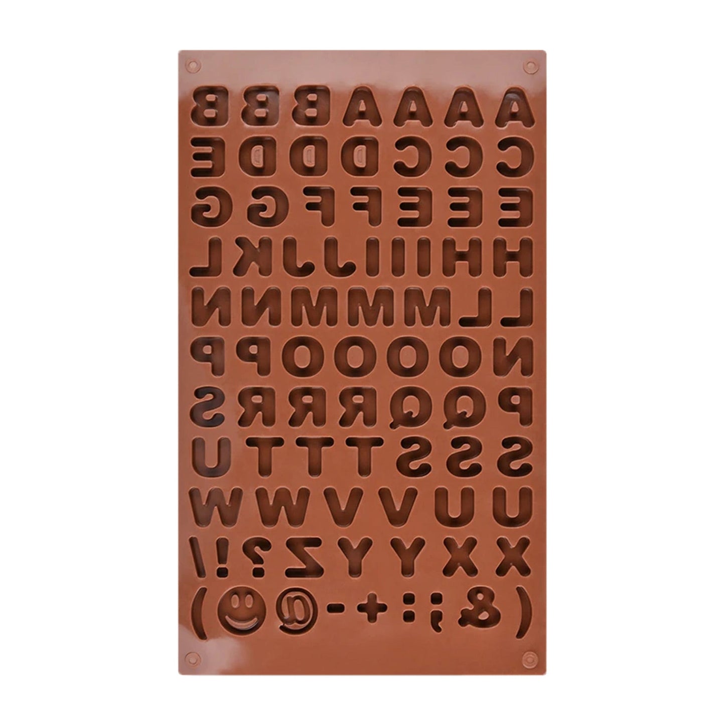 Alphabets, Symbols Silicone Chocolate & Candy Mold 83 Cavity
