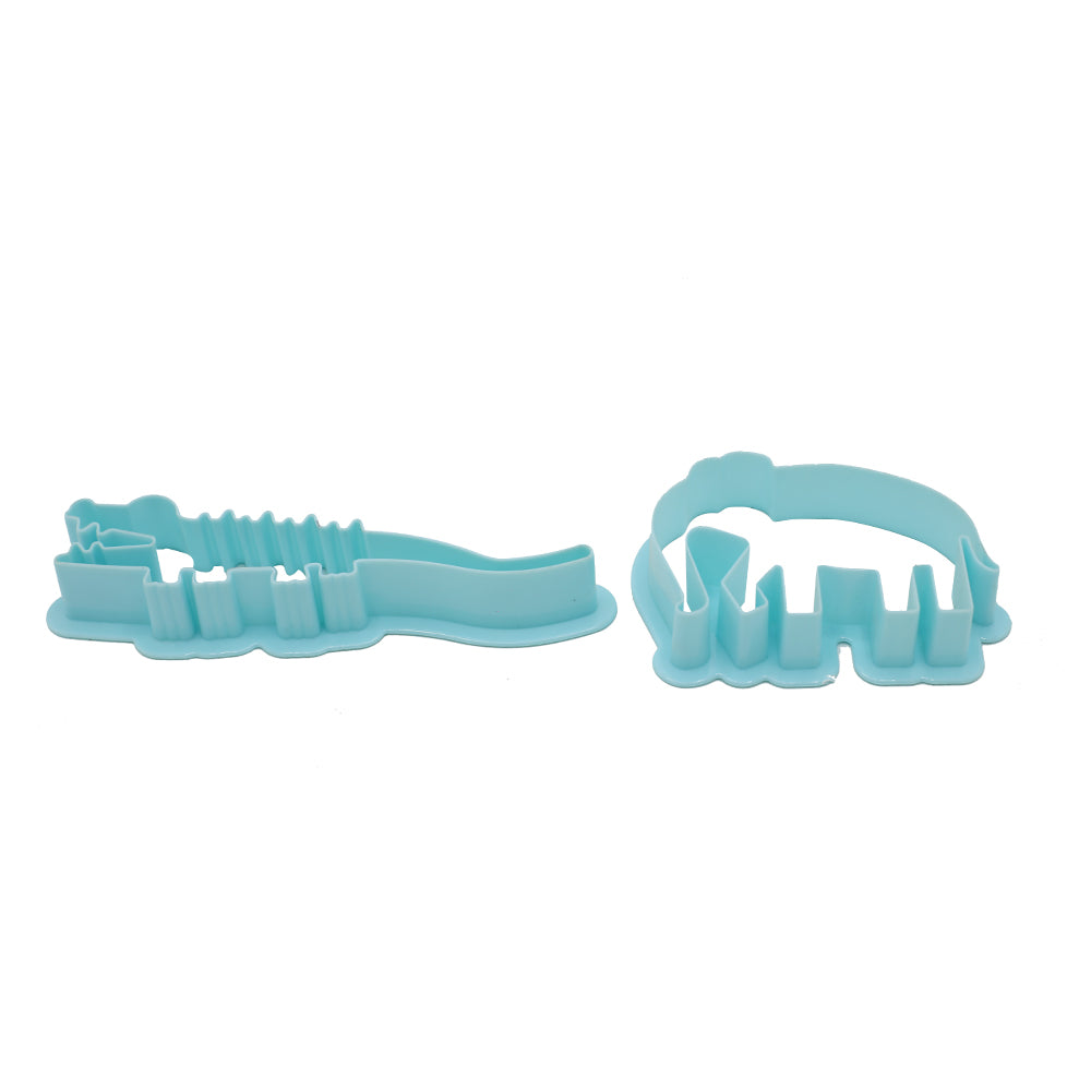 Elephant & Crocodile Cookie Cutter 2Pcs Set
