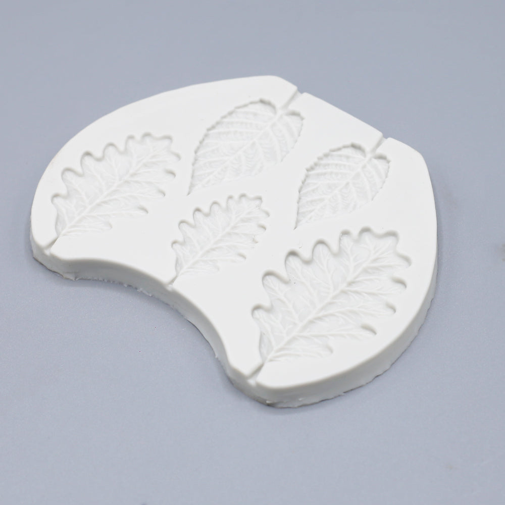 leaf Silicone Fondant Mold 5 Cavity