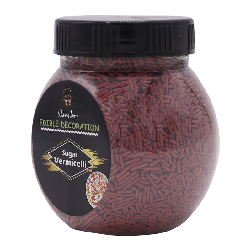 Edible Cake Decorating Vermicelli 200g Pack - Mahroon